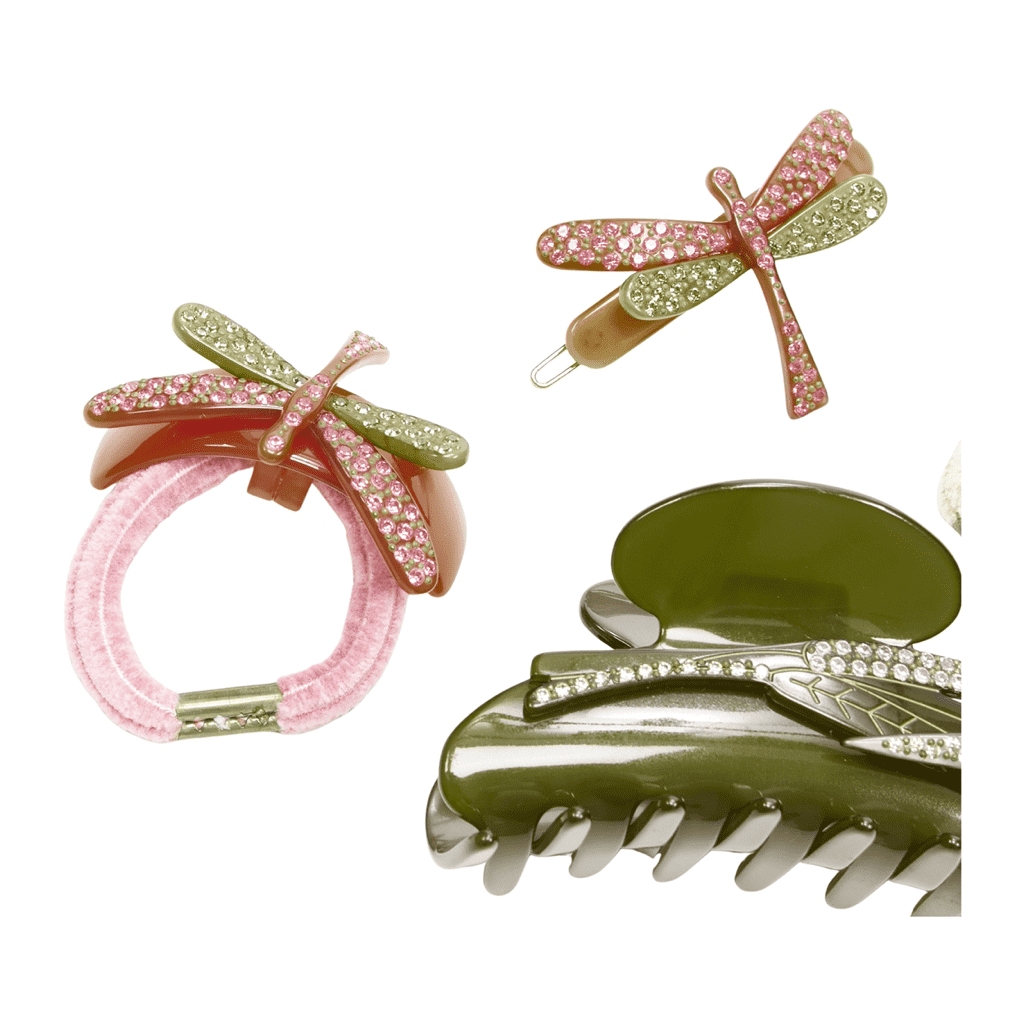 Unsigned / متعددة Dragonfly Hair Clips