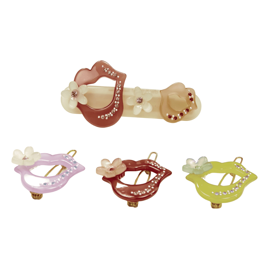 Unsigned / متعددة Lips Hair Clips