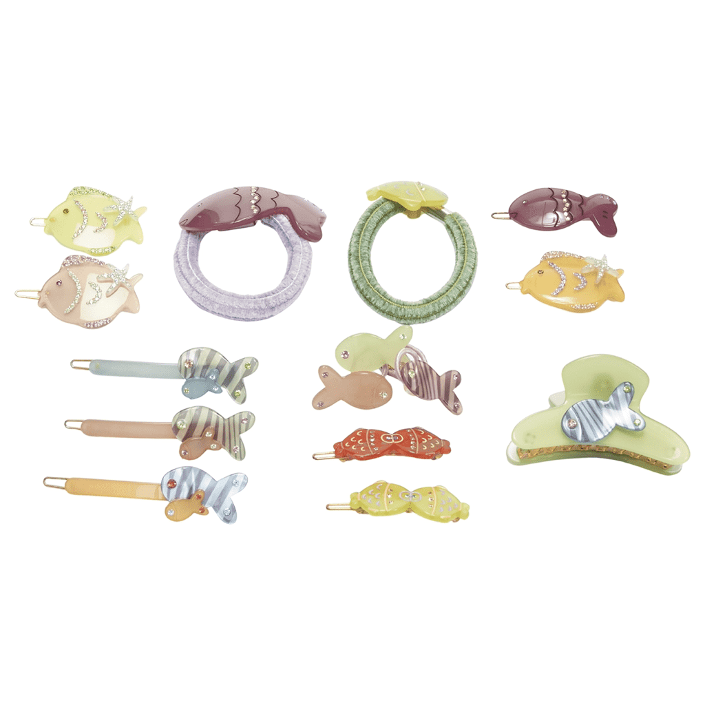 Unsigned / متعددة Fish Hair Clips