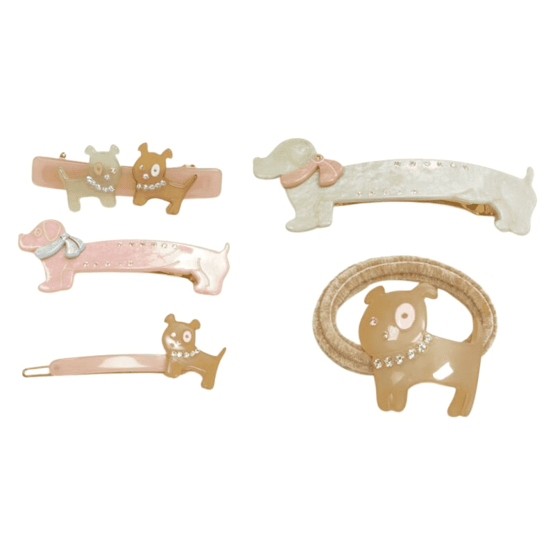 Unsigned / متعددة Dog Hair Clips