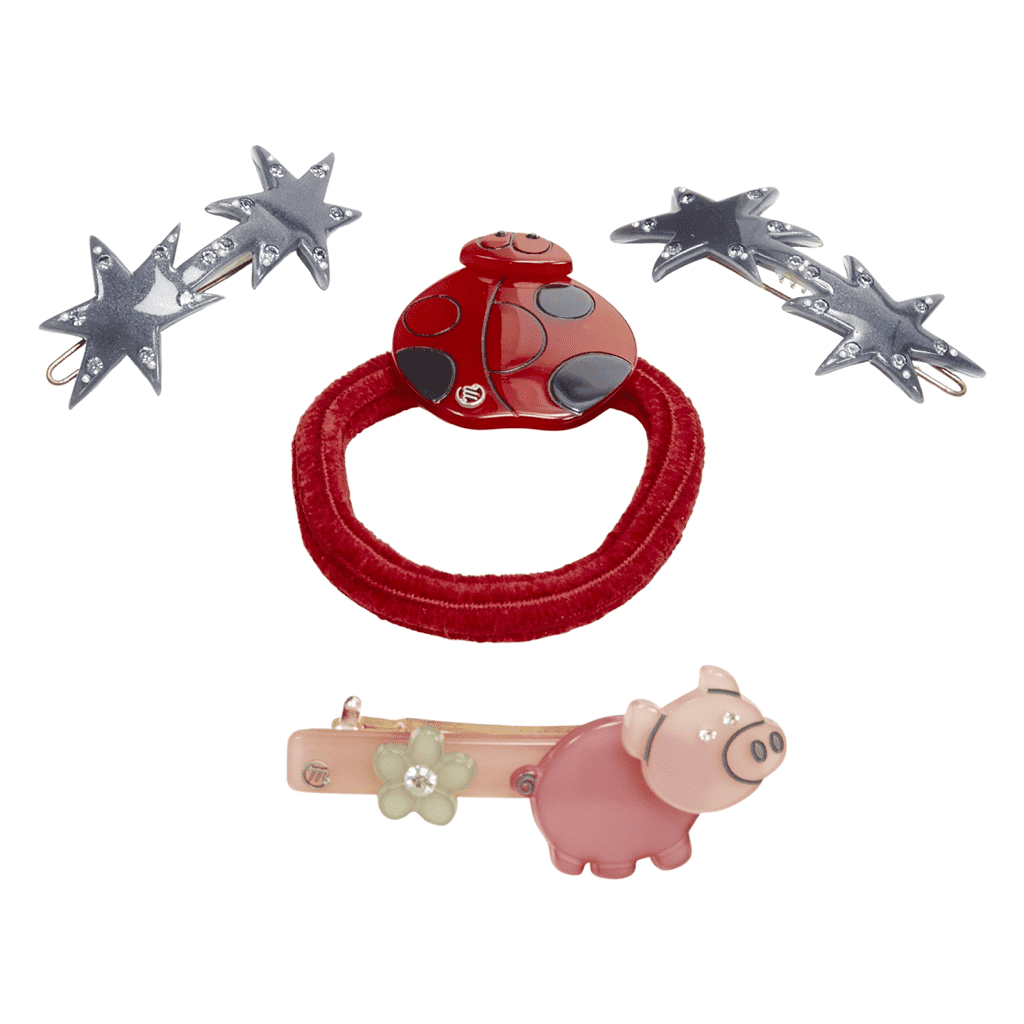 Unsigned / متعددة Ladybug Hair Clips