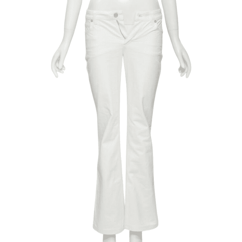 Louis Vuitton Blue Jacquard Boot Jeans