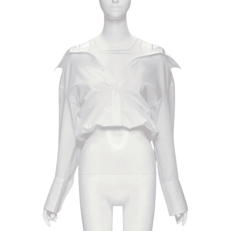 Alexander Wang Crystal Crop Shirt