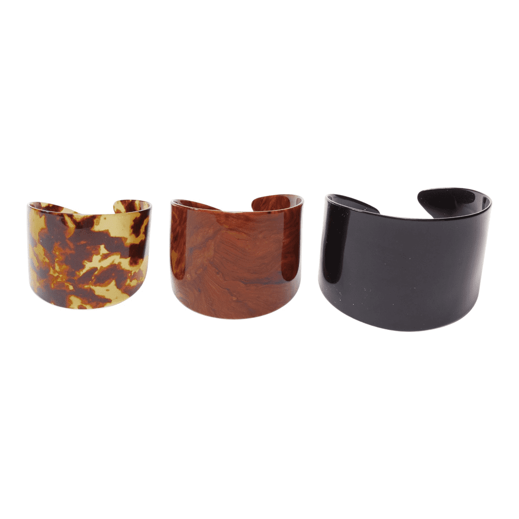 Toga Archives Brown Black Marble Cuffs
