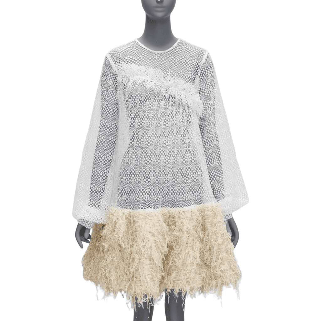 Anais Jourden Net Fringe Dress