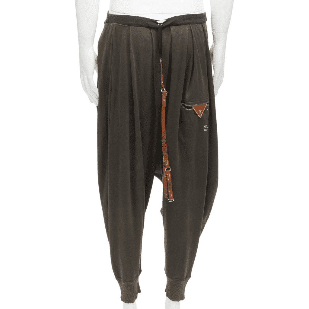 Undercover Brown Drop Pants