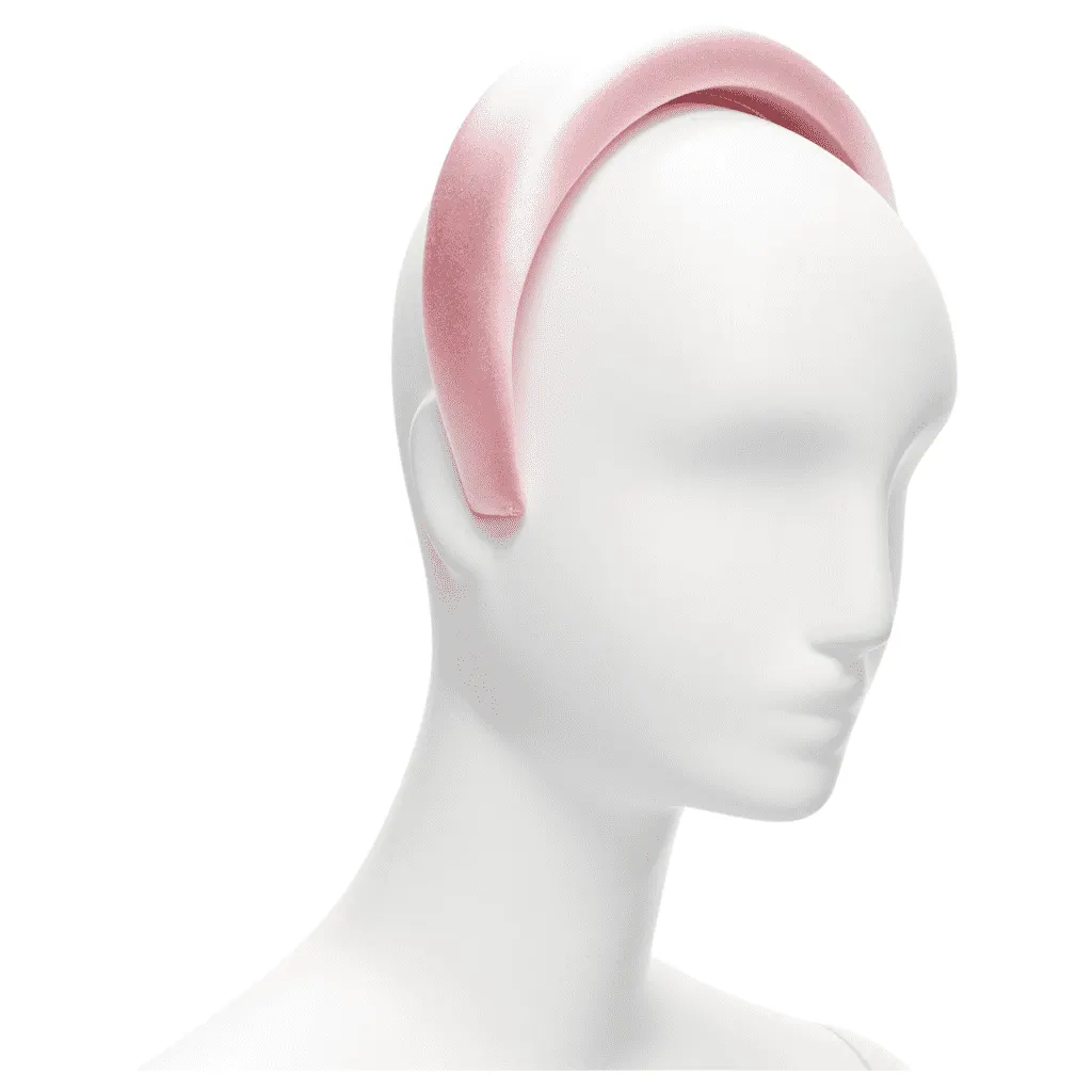 Prada Pink Satin Headband Pink Very good - Front View