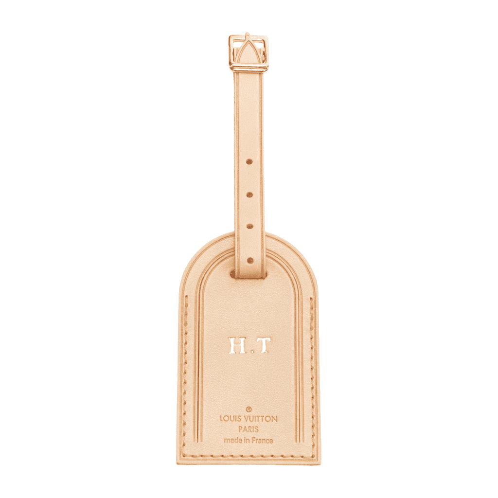 Louis Vuitton Gold Luggage Tag