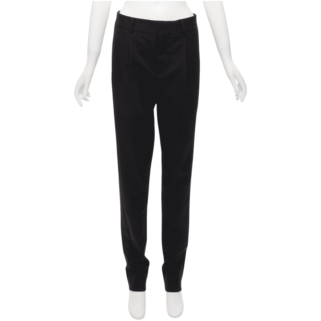 Saint Laurent Wool Pleat Trousers