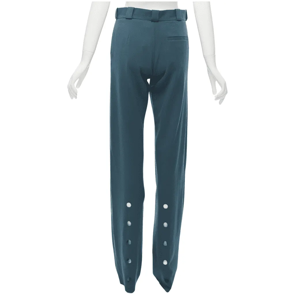 Vetements Green Cutout Pants Green Cotton Never worn, with tag - Front View