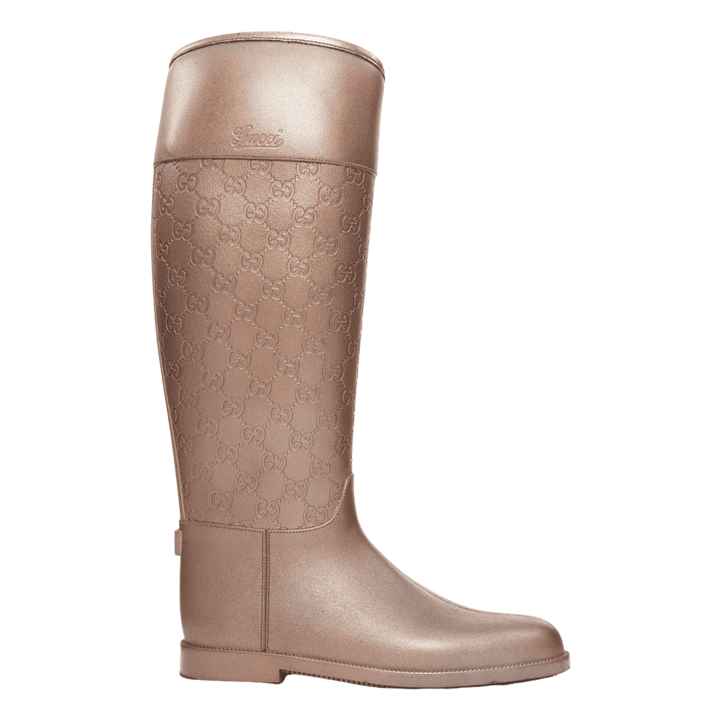 Gucci Crystal Heel Suede Boots