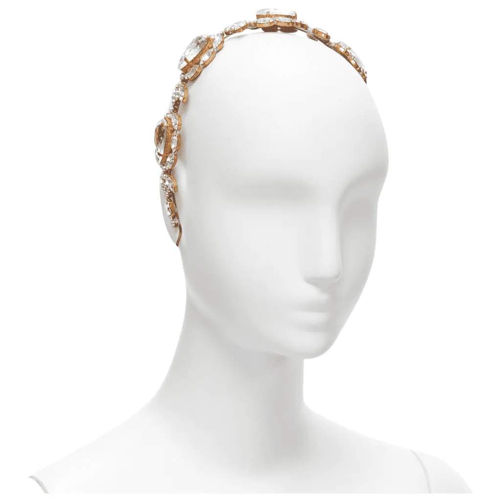 Meadham Kirchhoff Crystal Pearl Headband White Very good - Front View