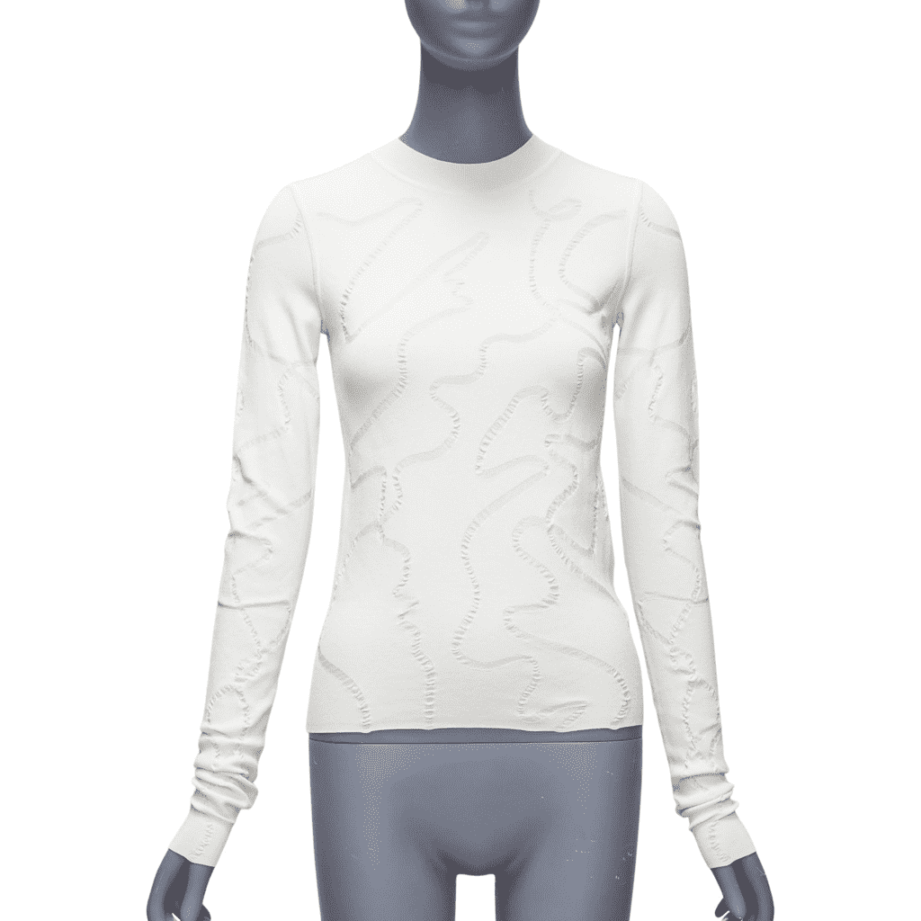 Helmut Lang Jacquard Line Sweater