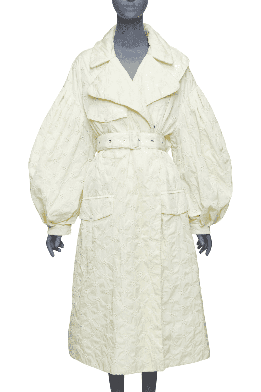 Moncler Cream Goose Down Coat