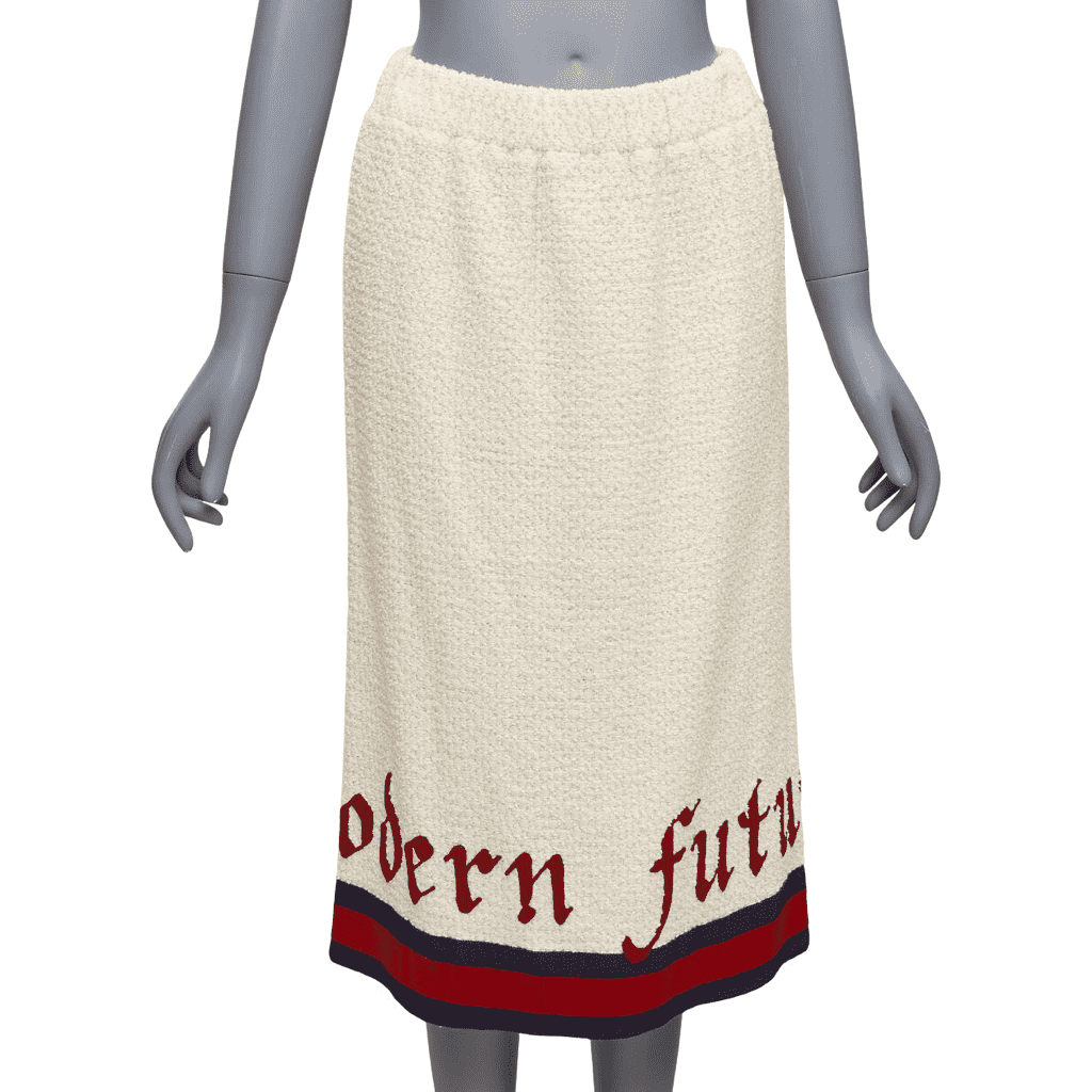 Gucci Boucle Trim Skirt
