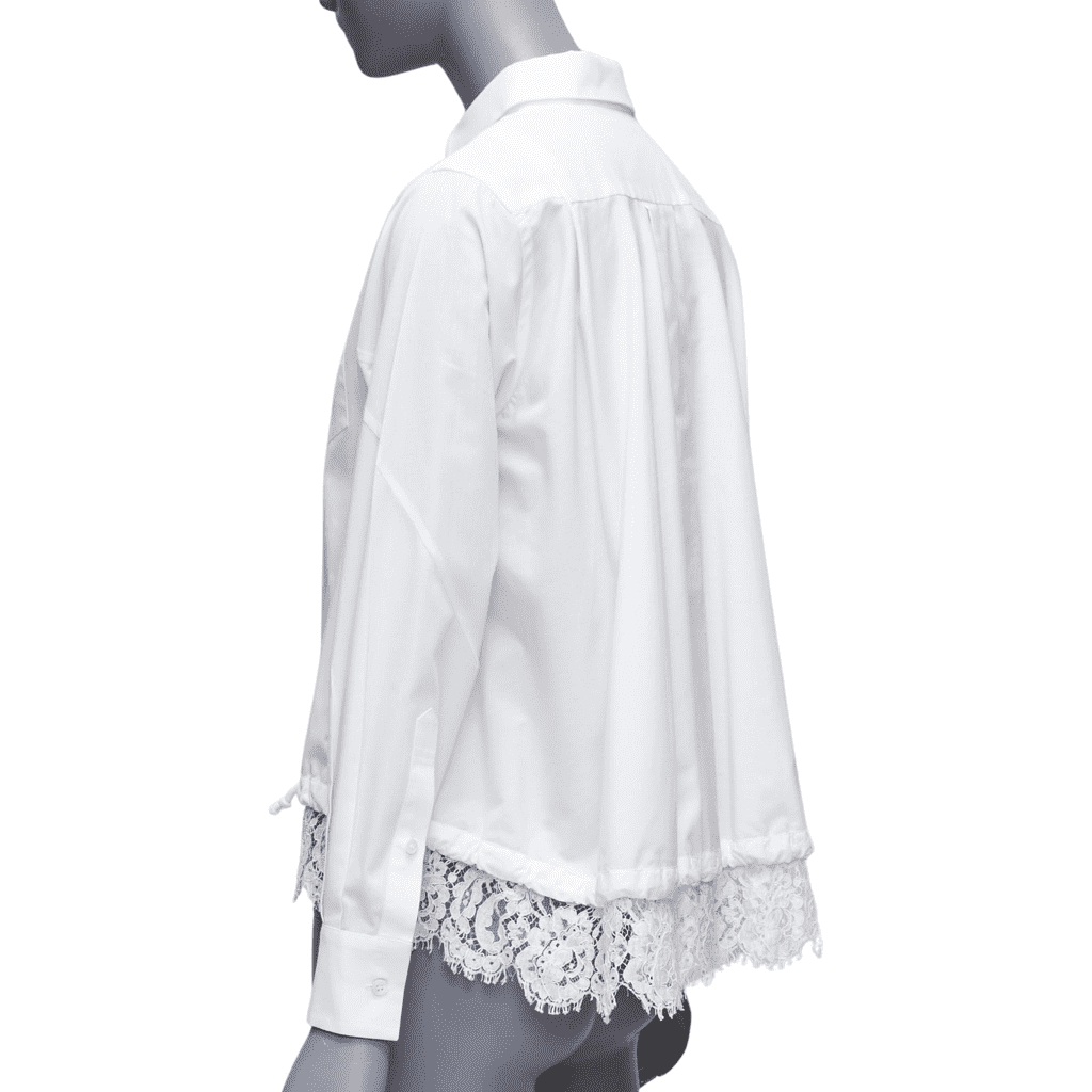Sacai Lace Hem Shirt