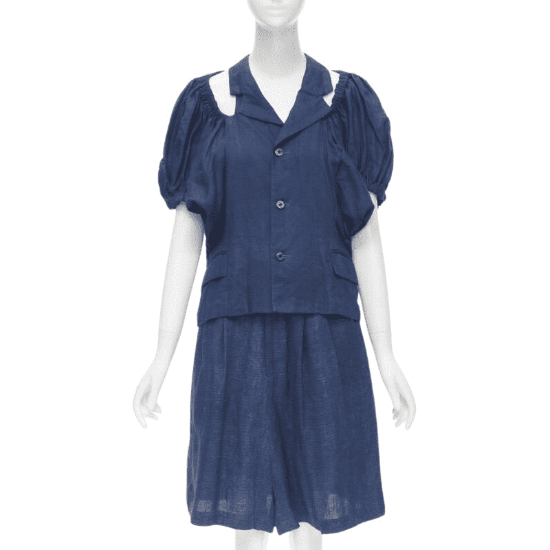 Comme Des Garcons Ruched Shorts Set