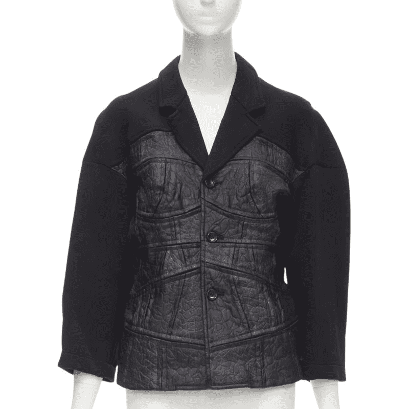 Comme Des Garcons Patchwork Scuba Blazer