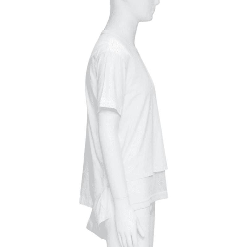 Comme Des Garcons Fishnet Hem T-Shirt