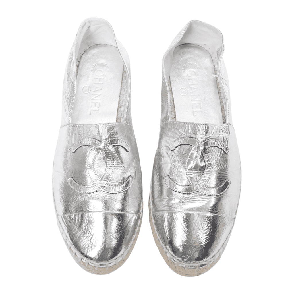 Chanel Woven Leather Flats