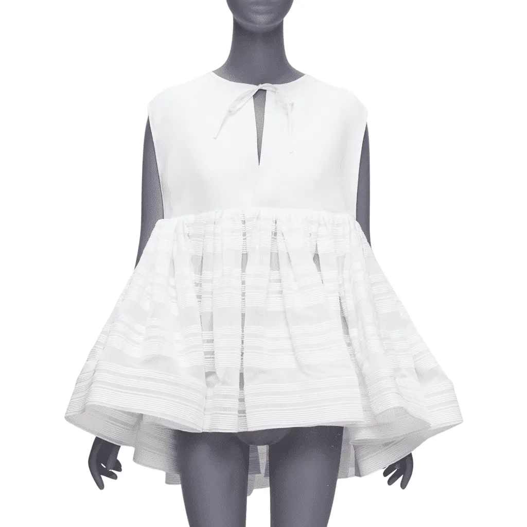 Maticevski Escapism White Polyester Never worn, with tag - Front View