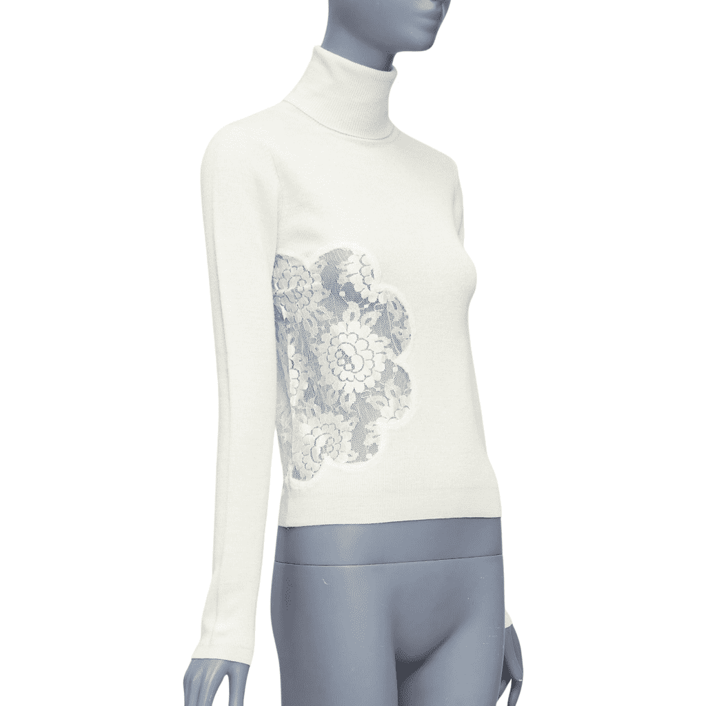 D&g Floral Lace Turtleneck