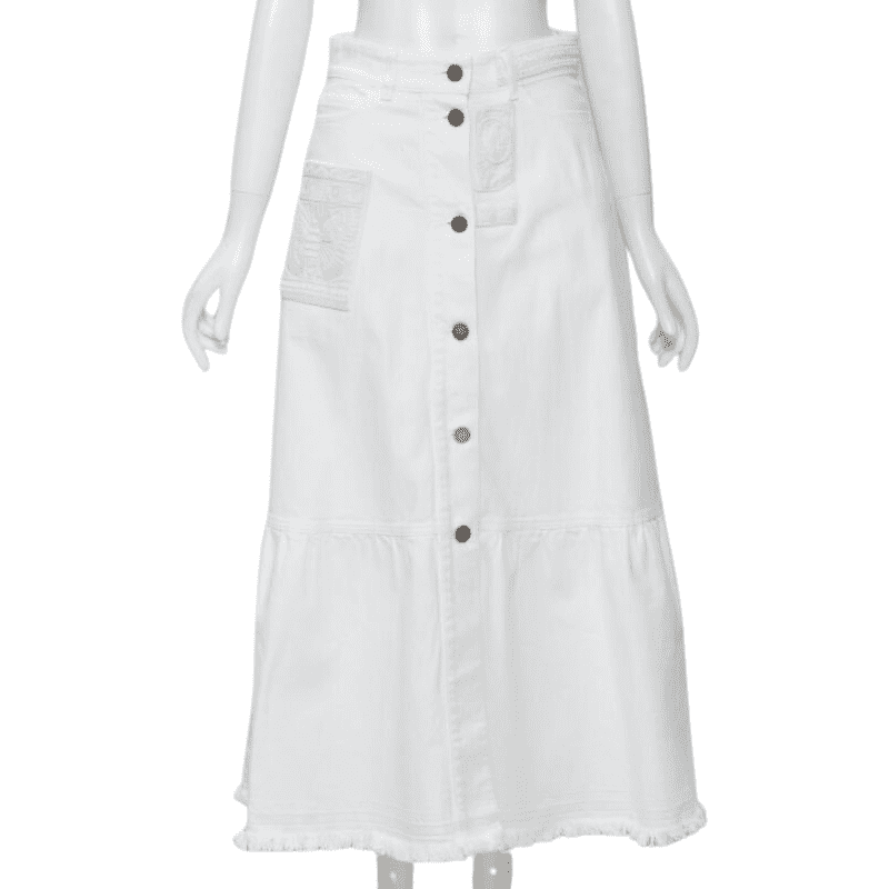 Valentino Garavani Butterfly Denim Skirt