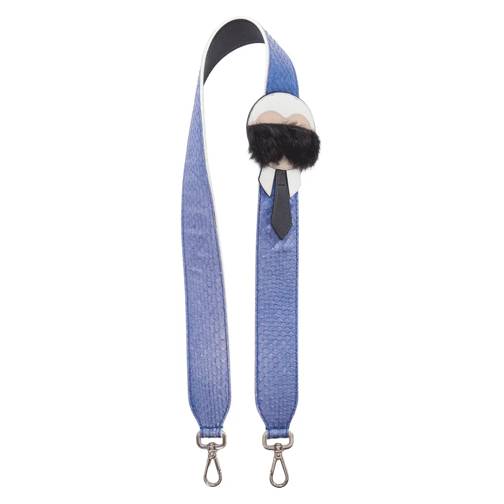 Fendi Karlito Purple Leather Good - Front View