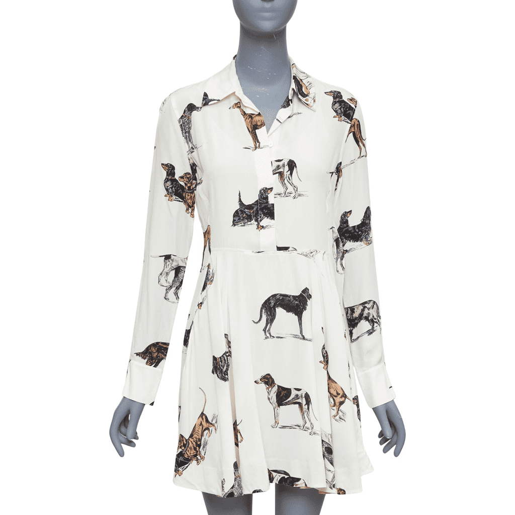 Stella Mccartney Dog Print Shirt Dress