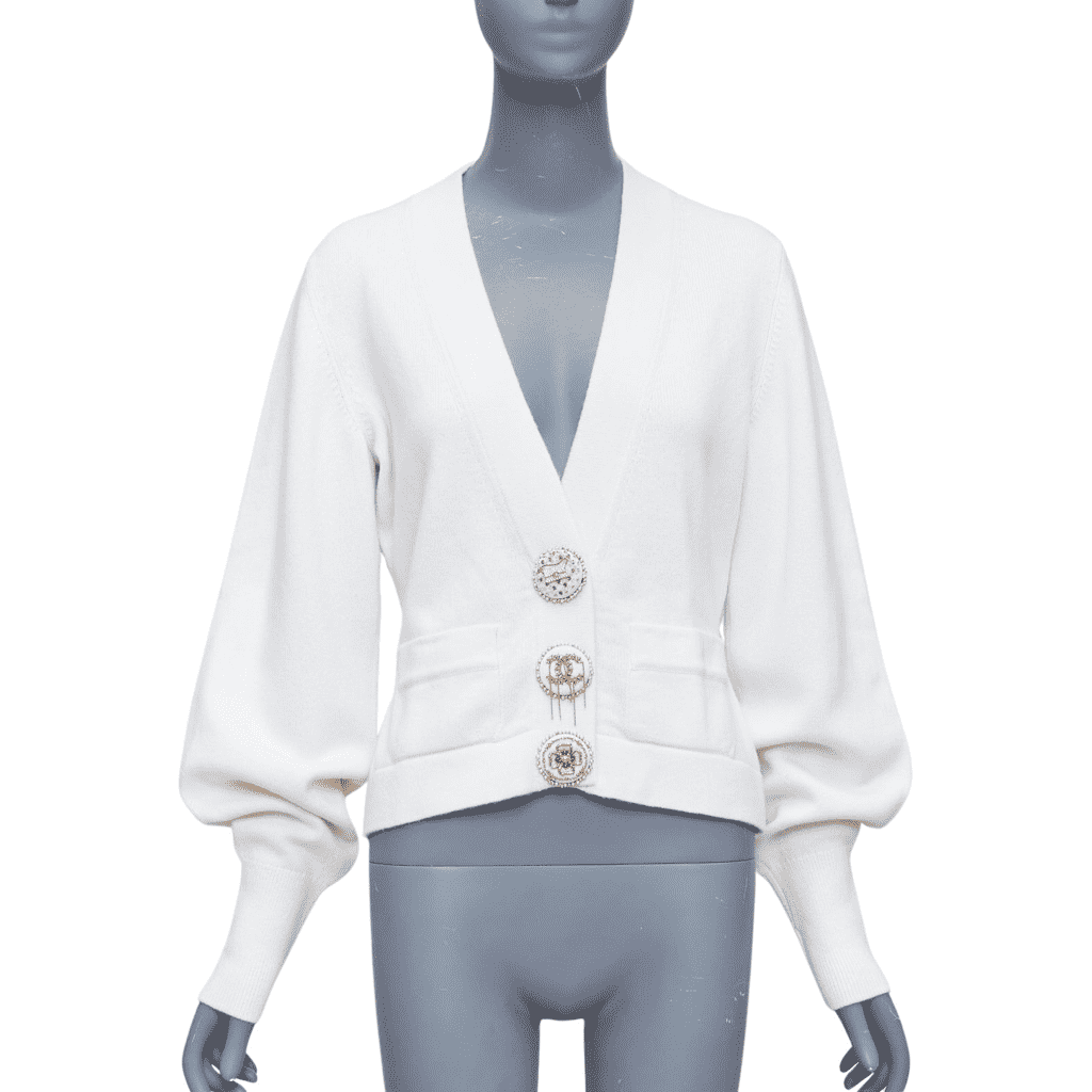 Chanel Crystal Buttons Cardigan