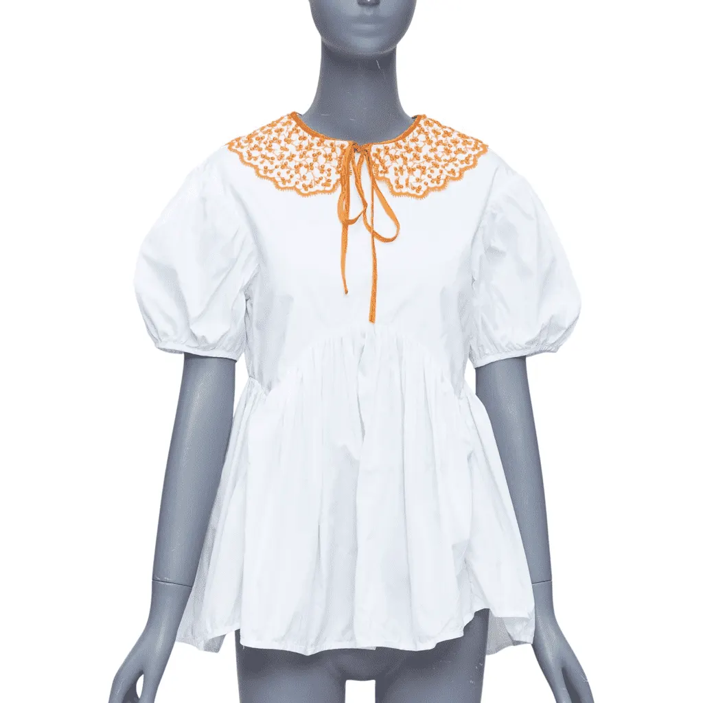CecIlie Bahnsen Mie White Cotton Never worn - Front View