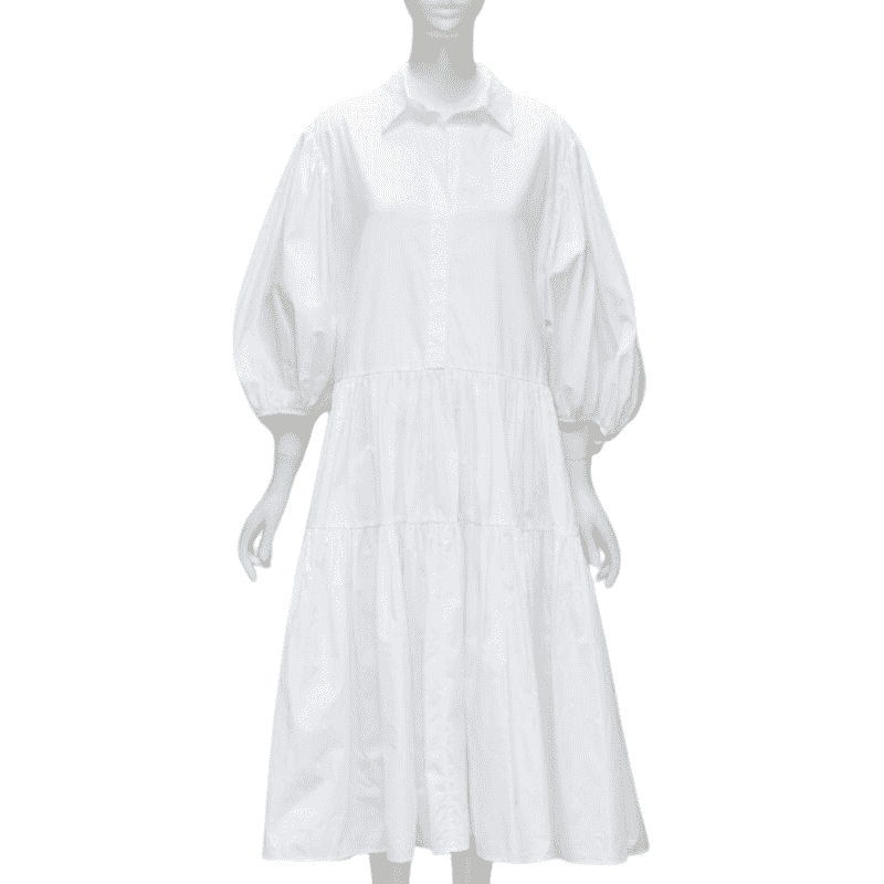 Cecilie Bahnsen Tiered Shirred Dress