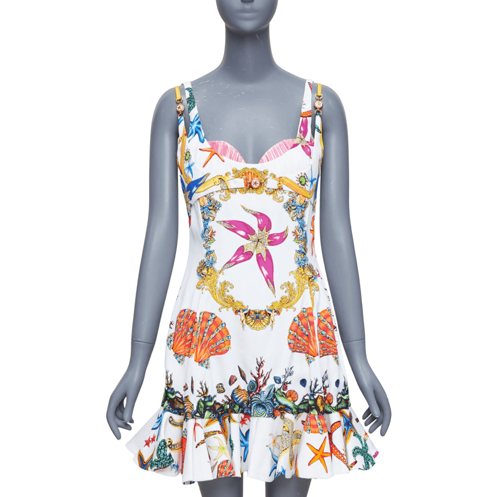 Versace Starfish Flounce Dress