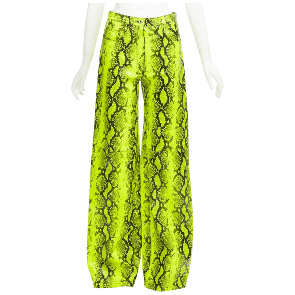 Off-white Neon Leather Pants