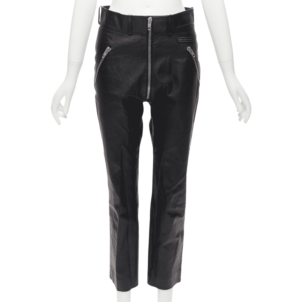 Balenciaga Moto Leather Pants