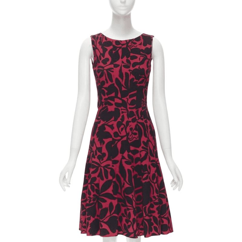 Oscar De La Renta Panelled Flared Dress