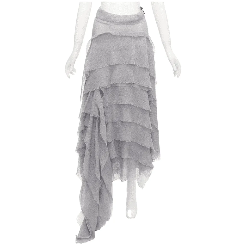 Maticevski Winning Grey Polyester Fair - Front View
