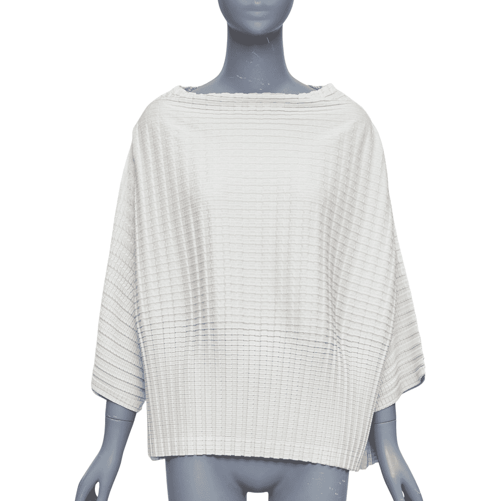 Issey Miyake Crinkled Batwing Top