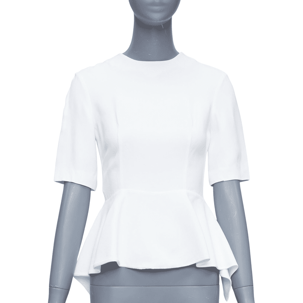 Miu Miu Peplum Sleeve Top