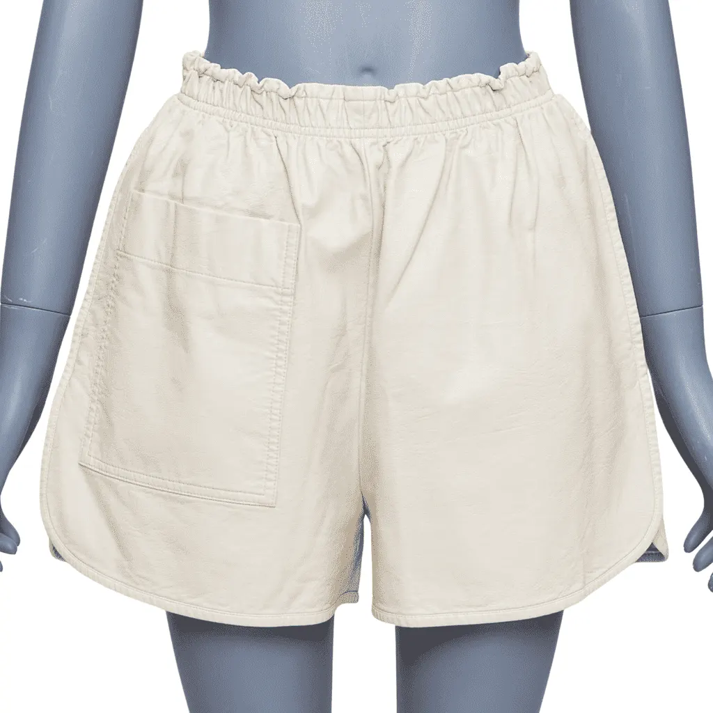 Stella McCartney Paisley Belted Shorts Beige Very good - Front View