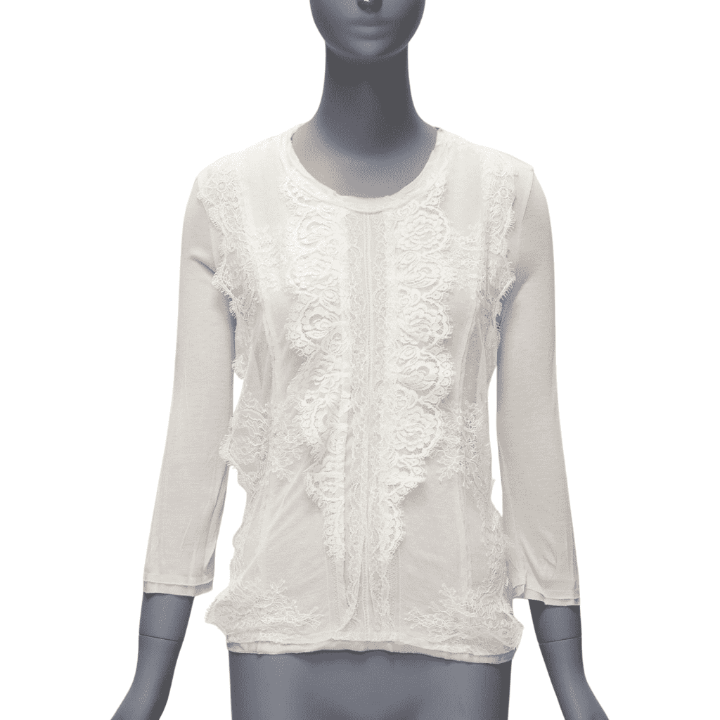 Lanvin Lace Overlay Top