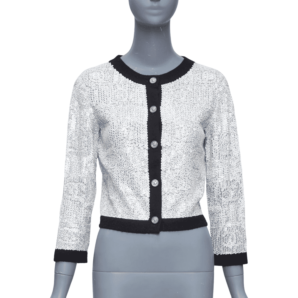 Chanel Printed Cashmere Cardigan