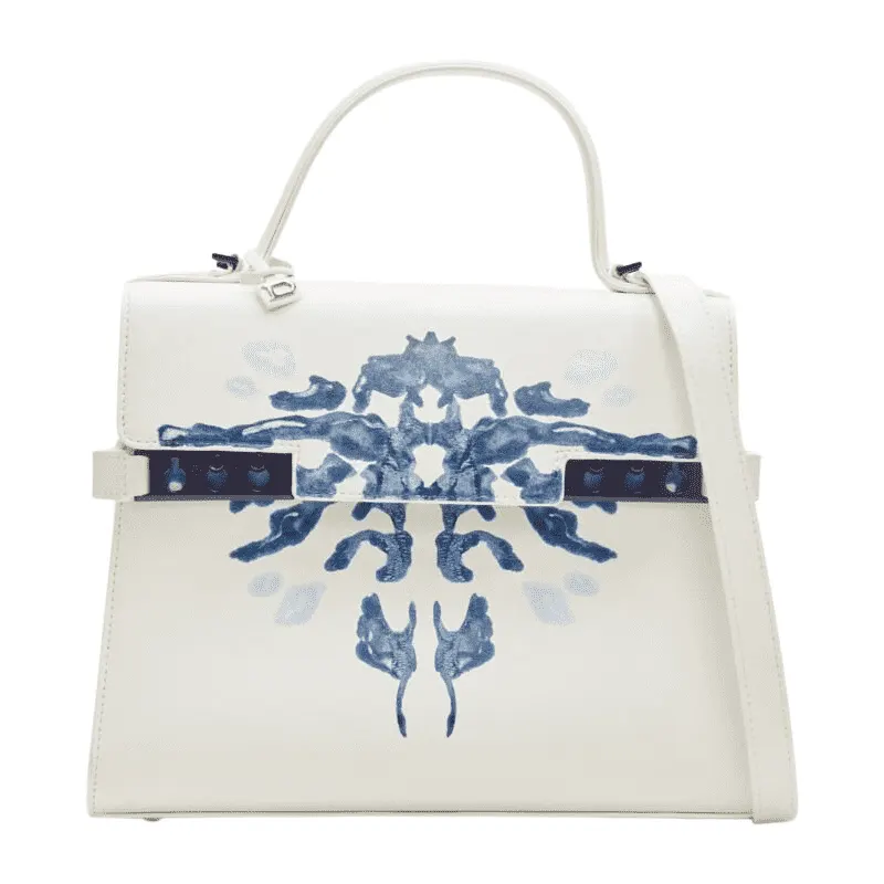 Delvaux Peekaboo PVC Bag White Leather Very good - Front View