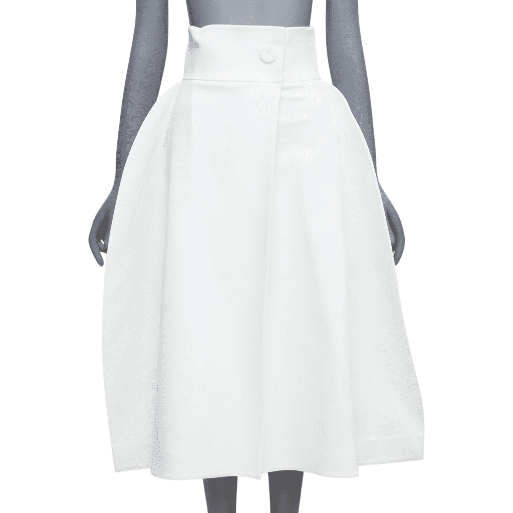 Sara Battaglia Balloon Cotton Skirt