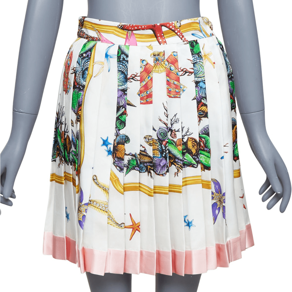 Versace Starfish Pleated Skirt