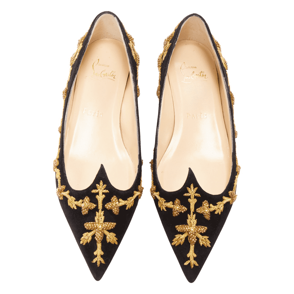 Christian Louboutin Patent Derby Flat Shoes
