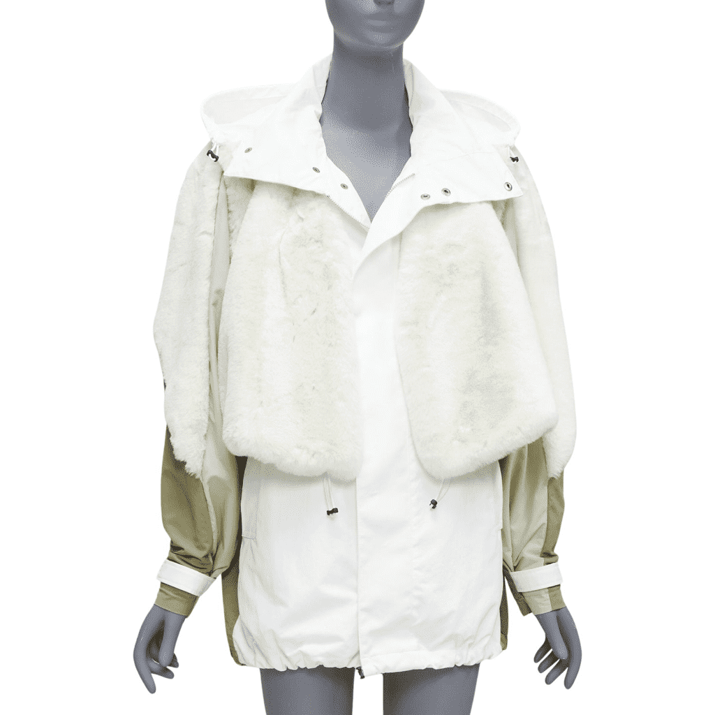 Toga Archives White Fur Parka Jacket