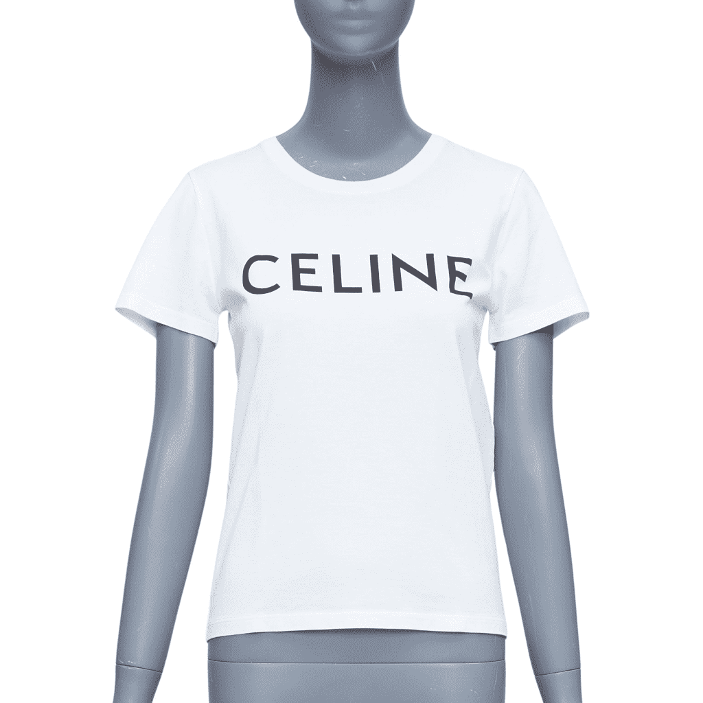 Celine Logo Fitted Tee