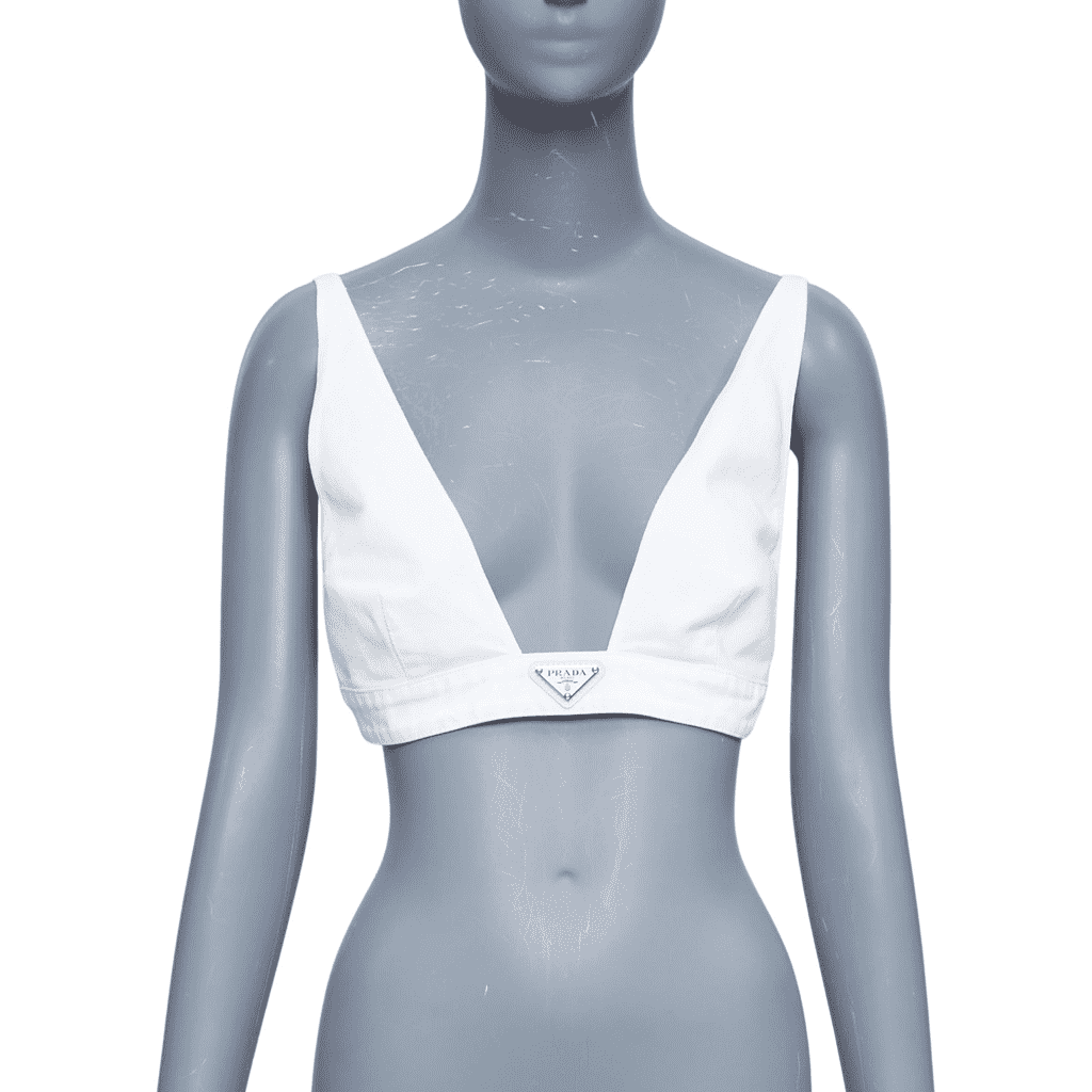 Prada Tweed Rubber Bustier