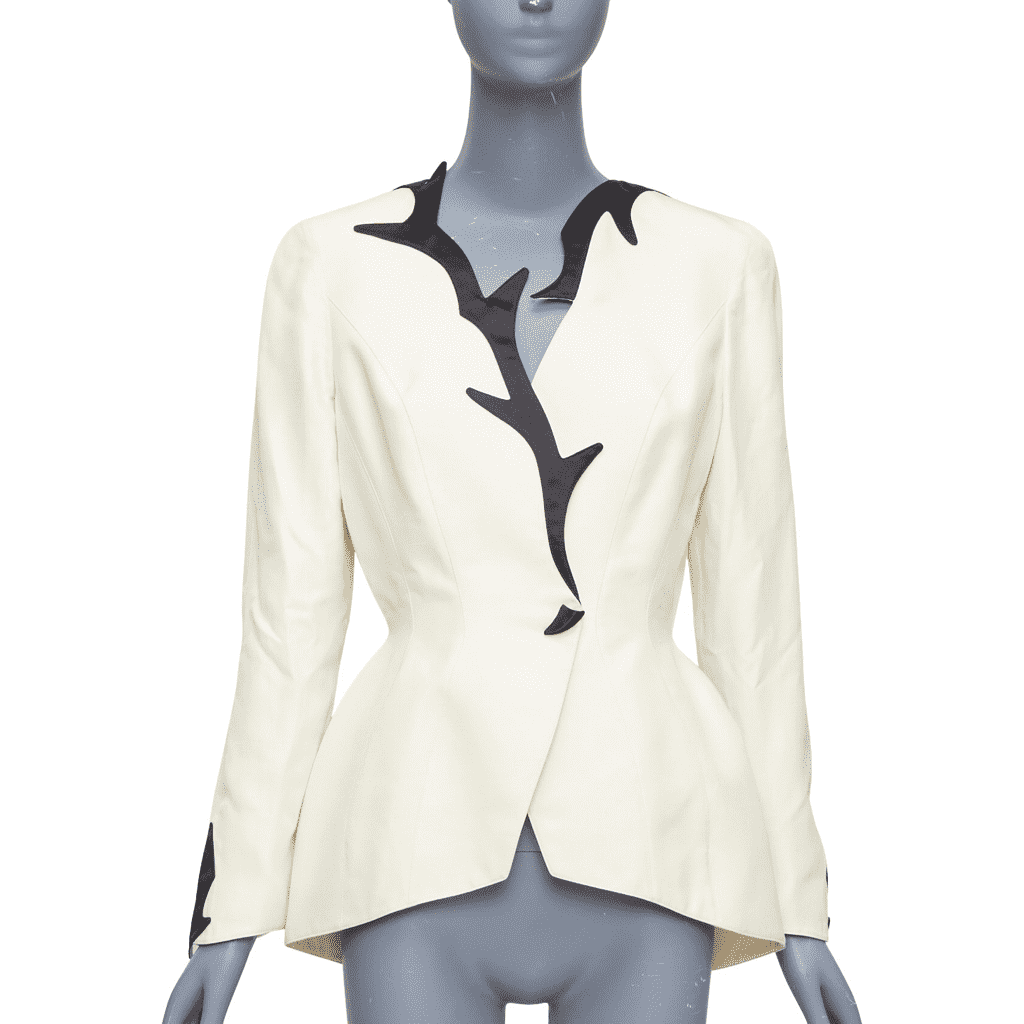 Thierry Mugler Cotton Peplum Blazer